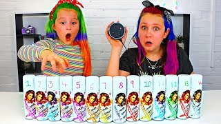 ALEXA Picks Our Glitter Hair Dye Challenge [upl. by Plank]