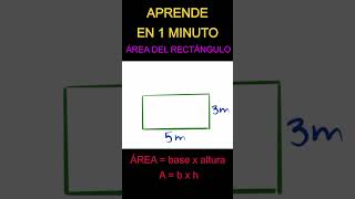 Aprende a calcular el área de un rectángulo en un minuto [upl. by Claudina]