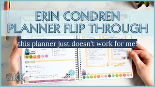 Erin Condren Functional Planner Flip Through Does the Compact Vertical LifePlanner Still Work for Me [upl. by Raclima]