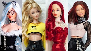 Barbie Doll Makeover Transformation  DIY Miniature Ideas for Barbie  Wig Dress Faceup and More [upl. by Ardnwahs]