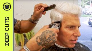 Amazing Natural Platinum Silver Hair Gets the Perfect Haircut [upl. by Nhor]