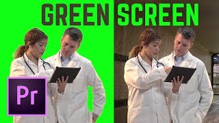 HOW TO Green Screen Chromakey Premiere Pro CC [upl. by Heindrick]