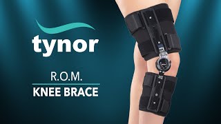 Tynors R O M Knee Brace D10 for immobilization to the knee and multiple orthopedic problems [upl. by Ahsaercal]