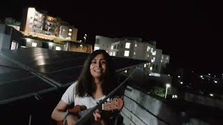 Ami Tomari Tomari Nam gai  Kalika prashad  Folk song  Roof top amp untuned ukulele version [upl. by Ilatfan]