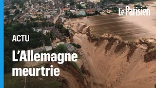 Glissement de terrain inondations  lAllemagne et la Belgique meurtries [upl. by Streeter348]