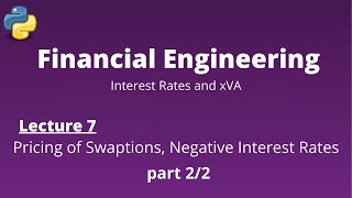 Financial Engineering Course Lecture 714 part 22 Swaptions and Negative Interest Rates [upl. by Ieluuk712]