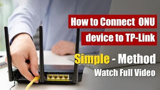 How to Connect GEPON ONU device to TPLink TLWR840N Router  Tamil [upl. by Aleina]