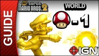 New Super Mario Bros 2  Star Coin Guide  World Mushroom1  Walkthrough [upl. by Martinez]