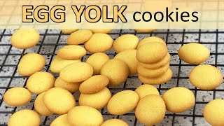 Egg Yolk Cookies Recipe  Best way to use leftover egg yolks [upl. by Wren]