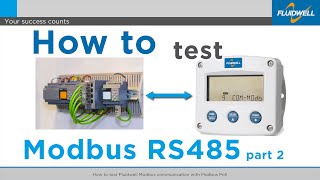 How to test Fluidwell Modbus communication with Modbus Poll  Part 2 [upl. by Nrubloc75]