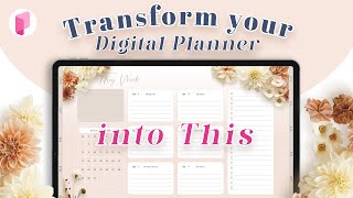 Transform Your Digital Planner with Realistic Florals [upl. by Ynabe]