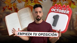 Octubre El primer mes de oposición REAL 👉 Tres consejos para optar a plaza [upl. by Demp]