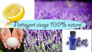 DIY nettoyant visage citron et lavande facile [upl. by Novej]