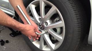 How To Volkswagen Tire Change [upl. by Egroj461]