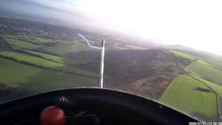 K6e Glider Ridge Flight along the Southdowns [upl. by Naoh552]