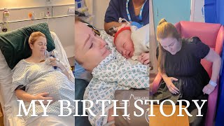 MY BIRTH STORY  Positive induction labour and delivery story at 41 weeks  Charlotte Jordan [upl. by Khudari]