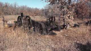 1930s Oilfield Pump Jacks still in service Jan 2014  Oil City Oklahoma Part 2 [upl. by Ewell]