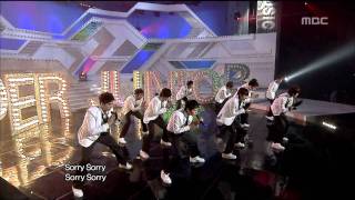 Super Junior  Sorry Sorry 슈퍼주니어  쏘리 쏘리 Music Core 20090321 [upl. by Tallulah]