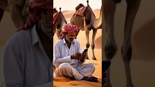 Indian Desert Man With Camels desert camels animal humanlike indian indianman aiinsights ai [upl. by Anirdnaxela]