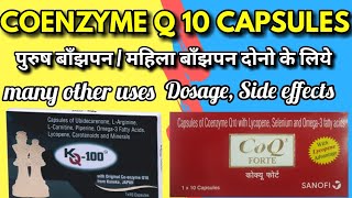 KQ 100 Capsules  Coenzyme Q10  Co Q forte capsules uses dosage side effects [upl. by Zinn]