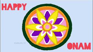 Simple onam pookalam or athapoo design drawing for Kids  അത്തപ്പൂവ്  ഓണം പൂക്കളം [upl. by Block]