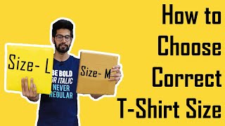 Choose Correct TShirt Size  Sizing Guide amp Unboxing Tshirt  bewakoof t shirts review [upl. by Quillan851]