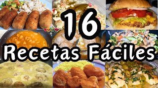 ✅16 RECETAS FACILES recetasfaciles mihogardulcehogar recetas comidasrapidasyfacilesdehacer [upl. by Geneva]