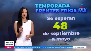 ¡A sacar la cobija Inicia la temporada de frentes fríos  Noticias con Crystal Mendivil [upl. by Norek]