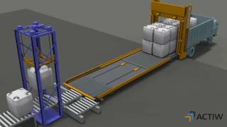 Automatic trailer and container loading solution for Big Bags by Actiw LoadMatic [upl. by Atnahs]