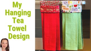 Easy DIY Hanging Tea Towel Tutorial  No Buttons Snaps or Velcro Simple and Modern [upl. by Ariahs363]