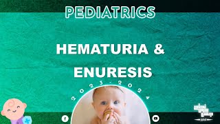 Ch 6 Part 5  Nephrology Hematuria and enuresis  Pediatrics [upl. by Sherr572]