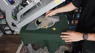 How To Heat Press A TShirt 101  Easy Tutorial [upl. by Ingaberg]