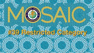 FAA MOSAIC Rule Proposal 39  Restricted Category  FAA NPRM MOSAIC [upl. by Webster]