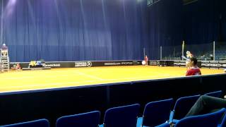 Maryna Zanevska vs Bethanie MattelSands service  return game  Porsche Tennis Grand Prix 2013 [upl. by Zea705]