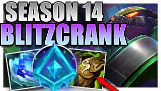 SEASON 14 BLITZCRANK SUPPORT GAMEPLAY GUIDE [upl. by Malim]