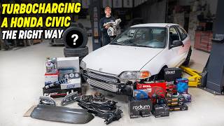 TurboCharging an EG Honda Civic  NOT AN EBAY TURBO KIT [upl. by Cuttler]