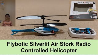 Unbox amp Review Flybotic Silverlit Air Stork Remote or Radio Control Helicopter X Drone  Tesco RC [upl. by Gairc]