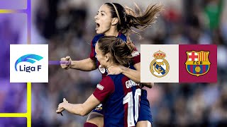 HIGHLIGHTS  Real Madrid vs Barcelona Liga F 202324 Matchday 21 [upl. by Cressida460]