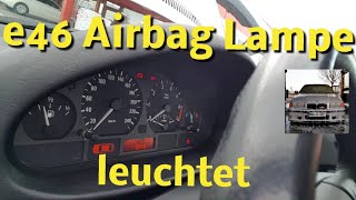 Airbaglampe leuchtet gelöst Sitzbelegungsmatte auscodieren e46 leuchtet Fehler löschen codieren [upl. by Peggie]