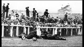 4th June 1913 Suffragette Emily Davison hit by a racehorse at Epsom Derby [upl. by Ydnat812]