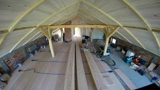 Installation and Finishing Dinesen Douglas Floor Timelapse [upl. by Akyeluz795]