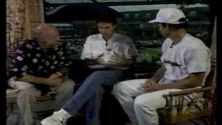 1990 John McEnroe interview with Jimmy Connors and Bud Collins at Wimbledon [upl. by Itsym]