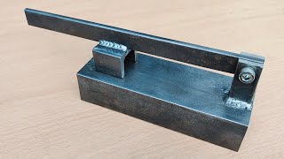 Rarely known by welders How to make a simple DIY metal bending tool [upl. by Critchfield425]