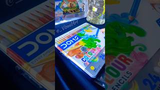 DOMS bi Colour PENCIL24 SHADES  Unboxing Review  shots art unboxing doms [upl. by Eelatsyrc]