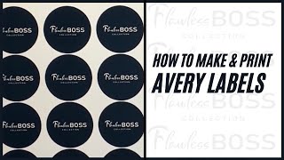 How to create and print Avery Labels straight from home  Business Tip [upl. by Kcirrek]