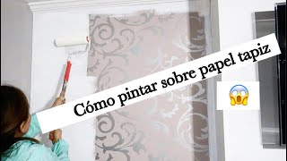 Sellador para pintar sobre papel tapiz No lo quites píntalo DIY [upl. by Dagney844]