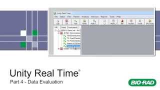 BioRad Unity Real Time Training  Part 4  Data Evaluation [upl. by Smail]