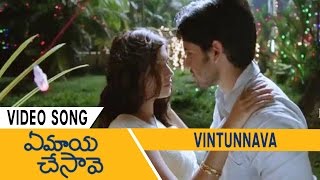 Ye Maaya Chesave Full Video Songs  Vintunnava Video Song  Naga Chaitanya Samantha [upl. by Eilssel]