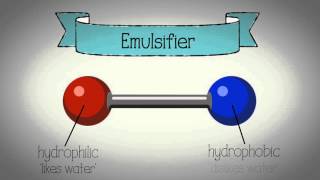 Emulsification animation  WJEC Eduqas GCSE Food Preparation and Nutrition [upl. by Alvinia]