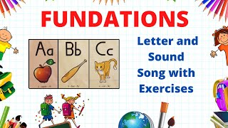 Fundations Letter Sound Song with Alphabet Cards [upl. by Mattah]